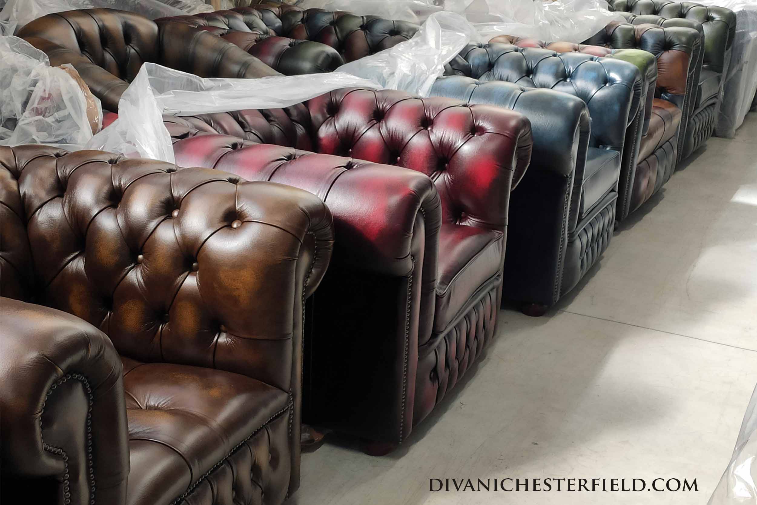 poltrone chesterfield club pelle nuove inglesi